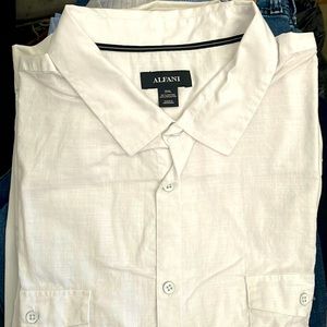 Mens button down alfani shirt